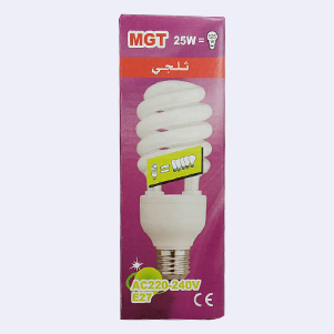 لامبة حلزوني 25 وات ثلجي