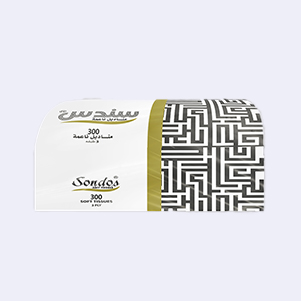 مناديل سندس  3طبقت 300 منديل